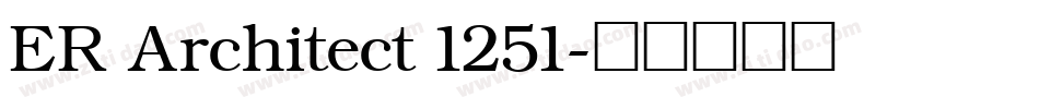 ER Architect 1251字体转换